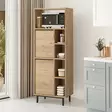 Keittiökaappi, Pähkinä, 100% Melamiinipinnoitettu Lastulevy, 160x45,1x35,5 cm, Metallijalat, Kestävä ja Tyylikäs - Kaapit ja lipastot - 8684282369394 - 3