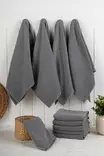 Keittiöpyyhesetti (10 kpl), antrasiitti, 43 x 76 cm, kestävä, imukykyinen, tyylikäs - Keittiötekstiilit - 8684283207374 - 1