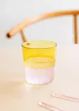 Keltainen Lasi Muki - 100% Lasi, 320 ml, Astianpesukoneen Kestävä, Ei Mikroaaltouuniin, 8x8x9 cm - Juomalasit - 8684283559084 - 3
