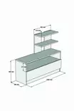 Kenkäkaappi Ruskea 100% Melamiinipinnoitettu Lastulevy 18mm Paksuus 100x85x29,6cm Useita Hyllyjä Seinäkiinnitys - Kenkäkaapit - 8681875036114 - 5