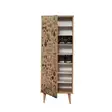 Kenkäkaappi Sonoma Tammi - 100% Melamiinipinnoitettu, UV-suojattu, Hornbeam-jalat, Metalli- ja Köysikahvat, 50x135x38 cm - Kenkäkaapit - 8681875380804 - 6