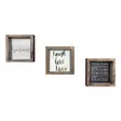Koristeellinen kehystetty MDF-taulu (3 osaa), monivärinen, 15 x 15 cm (3 Pieces), kestävä, kevyt - Taulut ja kehykset - 8681875299854 - 1