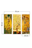Koristeellinen MDF-taulu (3 osaa), monivärinen, 70 x 50 cm, kestävä, helppo ripustaa - Taulut ja kehykset - 8681875650624 - 5