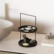Koristeellinen metallilisävaruste, musta, 21 cm, 33 cm, kestävä, tyylikäs, monipuolinen - Koristeet, koriste-esineet - 8684282243434 - 4