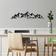 Koristeellinen Metallinen Seinäkoriste, Musta, 100% Metalli, 1,5 mm, 62x14 cm, Kevyt ja Helppo Asentaa - Koristeet, koriste-esineet - 8683742828594 - 3