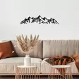 Koristeellinen Metallinen Seinäkoriste, Musta, 100% Metalli, 1,5 mm, 62x14 cm, Kevyt ja Helppo Asentaa - Koristeet, koriste-esineet - 8683742828594 - 4