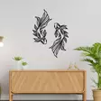 Koristeellinen Metallinen Seinäkoriste Musta 65x94 cm - Tyylikäs ja Ajaton Sisustuselementti Kotiin ja Toimistoon - Koristeet, koriste-esineet - 8684283349784 - 2