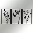 Koristeellinen Metallinen Seinäkoriste Musta 70x39 cm - Tyylikäs ja Kestävä Sisustuselementti Kodin ja Toimiston Seinille - Koristeet, koriste-esineet - 8682870956414 - 6