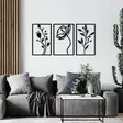 Koristeellinen Metallinen Seinäkoriste Musta 70x39 cm - Tyylikäs ja Kestävä Sisustuselementti Kodin ja Toimiston Seinille - Koristeet, koriste-esineet - 8682870956414 - 2