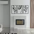 Koristeellinen Metallinen Seinäkoriste Musta 70x39 cm - Tyylikäs ja Kestävä Sisustuselementti Kodin ja Toimiston Seinille - Koristeet, koriste-esineet - 8682870956414 - 3