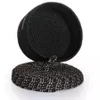 Koristelaatikko, musta, 25 cm x 15 cm, käsintehty, 100% puuvillaa - Säilytyslaatikot ja korit - 8683743769964 - 2