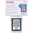 Kulunvalvontanäppäimistö PNI DK220, erillinen, ulkoa ja sisällä, IP65, 2 relettä - PNI tuotteet - 5949066525704 - 2