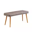 Laajennettava Ruokapöytä ja Tuolit 6-osainen Setti, Atlantic Pine Grey, 100% Melamiini, 120-153cm, Metalli, Sametti - Ruokapöydät - 8683342722094 - 10