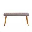 Laajennettava Ruokapöytä ja Tuolit 6-osainen Setti, Atlantic Pine Grey, 100% Melamiini, 120-153cm, Metalli, Sametti - Ruokapöydät - 8683342722094 - 9