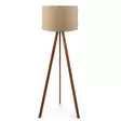 Lattiavalaisin, beige ruskea, 38 x 140 cm, tyylikäs, moderni - Lattia- ja pöytävalaisimet - 8681875052534 - 1