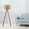 Lattiavalaisin, beige ruskea, 38 x 140 cm, tyylikäs, moderni - Lattia- ja pöytävalaisimet - 8681875052534 - 2