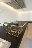 Lautasliinateline, kulta, 7 x 20 x 20 cm, kestävä, tyylikäs - Lautasliinat - 8682870729704 - 7