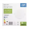 LED-kohdevalo PNI D-Light CL2518 18W, upotettava, pyöreä 22 cm, 6400K, 230V virtalähde, 1980 lm, kylmä valkoinen - PNI tuotteet - 5949066543104 - 6