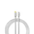 Lightning Kaapeli | USB 2.0 | USB-C Uros | Apple Lightning 8-Pin | 480 Mbps | Kullattu | 2.00 m | Pyöreä | Nailon / Punottu | Alumiini | Laatikko kannella ja ikkunalla - Lightning-kaapelit - 5412810313044 - 2