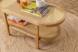 Luonnollinen sohvapöytä - 100% Tuhkapuuta, MDF Pöytälevy, 91x42x36 cm, Kestävä ja Tyylikäs Sisustuselementti - Sohvapöydät - 8684282438434 - 4