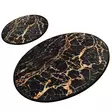 Luxus Kylpyhuonemattosetti (2 kpl), monivärinen, 50 x 60 cm ja 60 x 100 cm, antibakteerinen, liukumaton - Kylpyhuonematot ja kosteantilan matot - 8681875666304 - 1