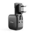 Minix NEO P1 -laturi, jossa 3 USB-porttia 2 x USB-C 3.0 (enintään 65 W) 1 x USB-A Quick Charge 3.0 (enintään 36 W) - PNI tuotteet - 4897016419904 - 3
