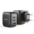 Minix NEO P1 -laturi, jossa 3 USB-porttia 2 x USB-C 3.0 (enintään 65 W) 1 x USB-A Quick Charge 3.0 (enintään 36 W) - PNI tuotteet - 4897016419904 - 1