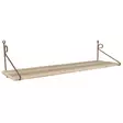 Moderni Ruskea Seinähylly 72x27x20 cm - 100% Melamiinipinnoitettu Lastulevy, Metallikiinnike, Helppo Asennus ja Huolto - Seinähyllyt - 8681181788554 - 3