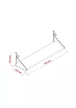 Moderni Ruskea Seinähylly 72x27x20 cm - 100% Melamiinipinnoitettu Lastulevy, Metallikiinnike, Helppo Asennus ja Huolto - Seinähyllyt - 8681181788554 - 4
