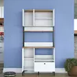 Monikäyttöinen Kaappi - Valkoinen Pähkinä - 100% Melamiinipinnoitettu E1 Laatu - 90x184,2x38 cm - Useita Hyllyjä - Kaapit ja lipastot - 8684283108794 - 9