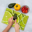Monivärinen 100% Karkaistu Lasi Leikkuulauta 20x30 cm - Antibakteerinen, Helppo Puhdistaa, Liukumaton - Keittiötyövälineet - 8684283726974 - 1