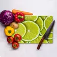Monivärinen 100% Karkaistu Lasi Leikkuulauta 20x30 cm - Antibakteerinen, Helppo Puhdistaa, Liukumaton - Keittiötyövälineet - 8684283726974 - 2