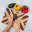 Monivärinen 100% Karkaistu Lasi Leikkuulauta 20x30 cm - Antibakteerinen, Helppo Puhdistaa, Liukumaton - Keittiötyövälineet - 8684283727964 - 1