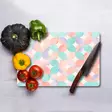 Monivärinen 100% Karkaistu Lasi Leikkuulauta 20x30 cm - Antibakteerinen, Helppo Puhdistaa, Liukumaton - Keittiötyövälineet - 8684283728114 - 2
