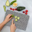 Monivärinen 100% Karkaistu Lasi Leikkuulauta 20x30 cm - Antibakteerinen, Helppo Puhdistaa, Liukumaton Silikonijalat - Keittiötyövälineet - 8684283727124 - 2