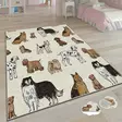 Monivärinen 160x230 cm Polyesterimatto - Liukumaton, Konepestävä, Digitaalipainettu, Raschel-neulottu, 10 mm Nukka - Suuret ja keskikokoiset matot - 8682870688384 - 1