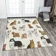 Monivärinen 160x230 cm Polyesterimatto - Liukumaton, Konepestävä, Digitaalipainettu, Raschel-neulottu, 10 mm Nukka - Suuret ja keskikokoiset matot - 8682870688384 - 2