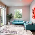 Monivärinen eteisen matto käytävämatto 100x200 cm - 100% Polyesteri, Antibakteerinen, Konepestävä, PVC Liukumaton Alusta - Suuret ja keskikokoiset matot - 8682870062504 - 2