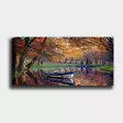 Monivärinen Koristeellinen Canvas-taulu 50x120 cm - 100% Puukehys, 3 cm Paksuus - Tyylikäs Seinäsisustus - Taulut ja kehykset - 8682870428164 - 2