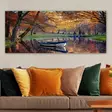 Monivärinen Koristeellinen Canvas-taulu 50x120 cm - 100% Puukehys, 3 cm Paksuus - Tyylikäs Seinäsisustus - Taulut ja kehykset - 8682870428164 - 1