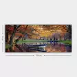 Monivärinen Koristeellinen Canvas-taulu 50x120 cm - 100% Puukehys, 3 cm Paksuus - Tyylikäs Seinäsisustus - Taulut ja kehykset - 8682870428164 - 3