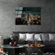 Monivärinen Koristeellinen Karkaistu Lasi Maalaus 70x100 cm - Tyylikäs Seinäkoriste Kotiin ja Toimistoon - Taulut ja kehykset - 8683742112914 - 4