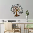 Monivärinen Koristeellinen Metalli Seinäkoriste - 100% Metalli, 60x60 cm, Käsinmaalattu, Yksilöllinen Taideteos - Koristeet, koriste-esineet - 8683743851614 - 2