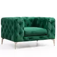 Nojatuoli, vihreä, 108 cm leveä, mukava, kestävä - Nojatuolit - 8683342865784 - 1