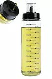 Öljyannostelijasetti 2 kpl - 100% lasia, 500 ml, läpinäkyvä, astianpesukoneen kestävä, keittiötarvike, tyylikäs muotoilu - Tarjoiluastiat - 8684283679034 - 5