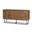Olohuoneen Kalustesetti - 100% Melamiinipinnoitettu Lastulevy, Pähkinä Musta, PVC-jalat, 90x39x40 cm, 18 mm Paksuus - Huonekalut - 8684282298144 - 1
