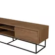 Olohuoneen Kalustesetti - 100% Melamiinipinnoitettu Lastulevy, Pähkinä Musta, PVC-jalat, 90x39x40 cm, 18 mm Paksuus - Huonekalut - 8684282298144 - 16