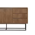Olohuoneen Kalustesetti - 100% Melamiinipinnoitettu Lastulevy, Pähkinä Musta, PVC-jalat, 90x39x40 cm, 18 mm Paksuus - Huonekalut - 8684282298144 - 12