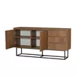 Olohuoneen Kalustesetti - 100% Melamiinipinnoitettu Lastulevy, Pähkinä Musta, PVC-jalat, 90x39x40 cm, 18 mm Paksuus - Huonekalut - 8684282298144 - 9