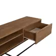 Olohuoneen Kalustesetti - 100% Melamiinipinnoitettu Lastulevy, Pähkinä Musta, PVC-jalat, 90x39x40 cm, 18 mm Paksuus - Huonekalut - 8684282298144 - 17